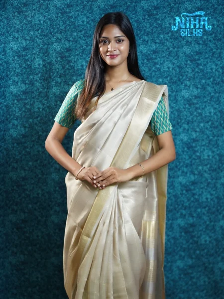 Tissue Linen Saree